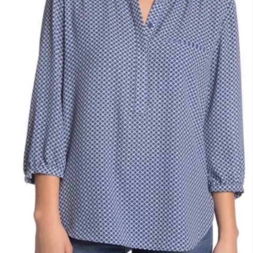 NYJD Geometric Print Blouse